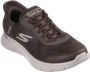 Skechers Go Walk Flex Smooth Motion Heren Instappers Bruin - Thumbnail 4