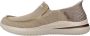 Skechers Hands Free Slip-Ins Delson 3.0 Cabrino VEGAN instapper Heren Taupe - Thumbnail 4