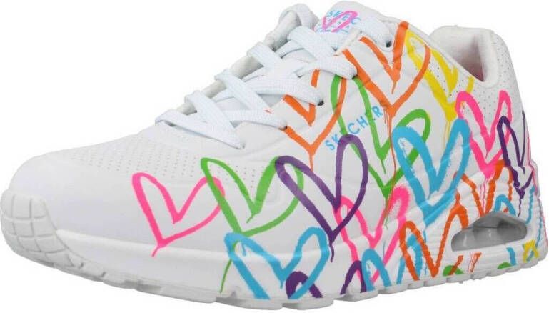 Skechers Sneakers UNO HIGHLIGHT LOVE vrijetijdsschoen lage schoen veterschoen met hartjes-print - Foto 20