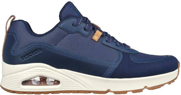 Skechers Uno Layover Sneakers blauw Textiel Heren - Foto 7