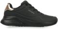 Skechers Uno Lite dames sneakers zwart Extra comfort Memory Foam - Zwart