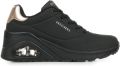 Skechers Sneakers Uno Wedge High Steps - Zwart