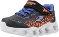 Skechers Vortex 2.0 Zorento Jongens Sneakers Zwart Blauw Oranje - Blauw