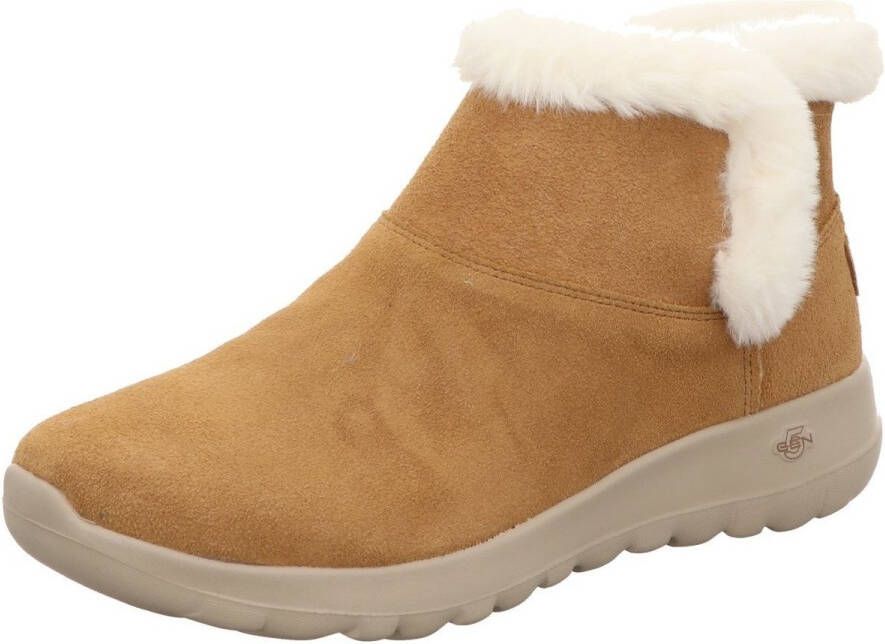 Skechers Winterlaarzen On the Go Joy Bundle Up met imitatiebontbeleg