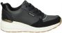 Skechers Geperforeerde Duraleather Sneakers Black Dames - Thumbnail 26
