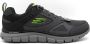 Skechers Heren Leder Textiel Sneakers Gray Heren - Thumbnail 6