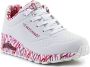 Skechers Sneakers met sleehak UNO-LOVING LOVE Vrijetijdsschoen lage schoen veterschoen met coole graffiti-print - Thumbnail 4