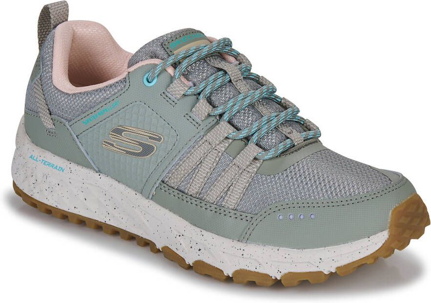 Skechers Dames Leren Textiel Sneakers Green Dames