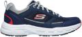 Skechers Oak Canyon Verketta 51898 NVGY Mannen Marineblauw Sneakers Sportschoenen - Blauw