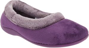 Sleepers Vrouwen dames Julia Memory Foam Collar Slippers (Paars)