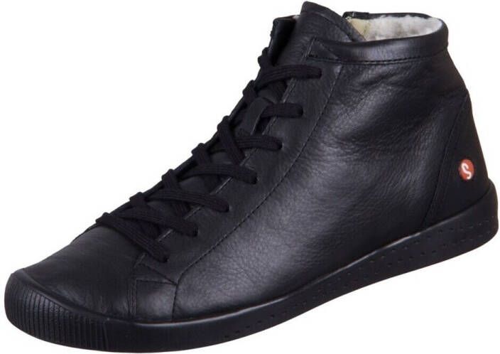 Softinos Hoge Sneakers Ibbi Black Wollfutter