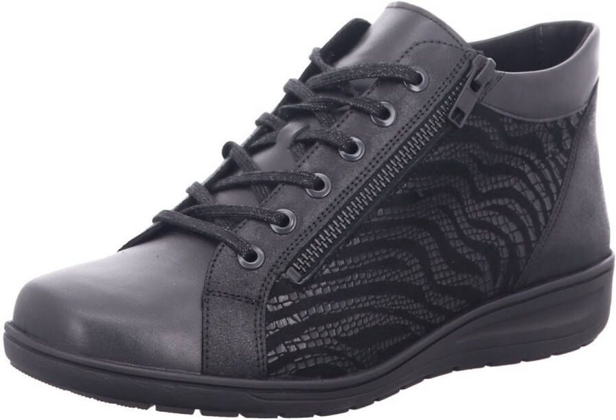 Solidus Dames Veterschoenen Solid -00999 Kate Zwart ½ - Foto 12