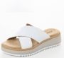 S.Oliver Witte damesslide sandalen - Thumbnail 2