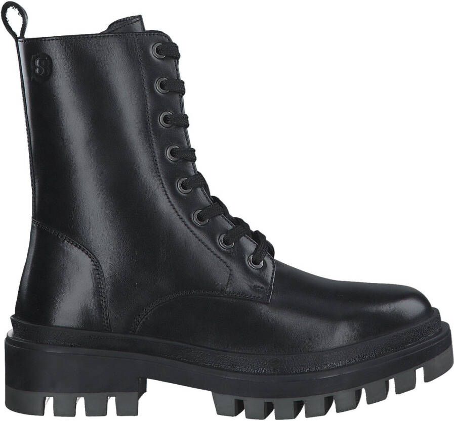 S.Oliver leren veterboots zwart - Foto 2