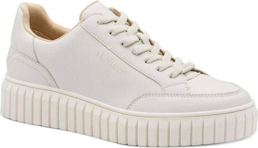 S.Oliver Beige Vetersneakers voor vrouwen - Foto 3