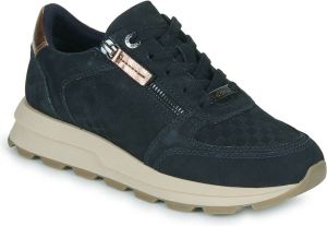 S.Oliver suède sneakers donkerblauw