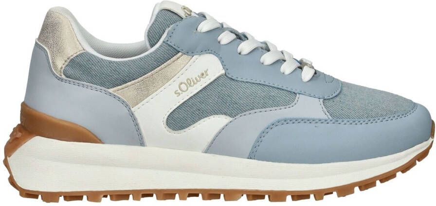 S.Oliver Denim Sneakers blauw Synthetisch