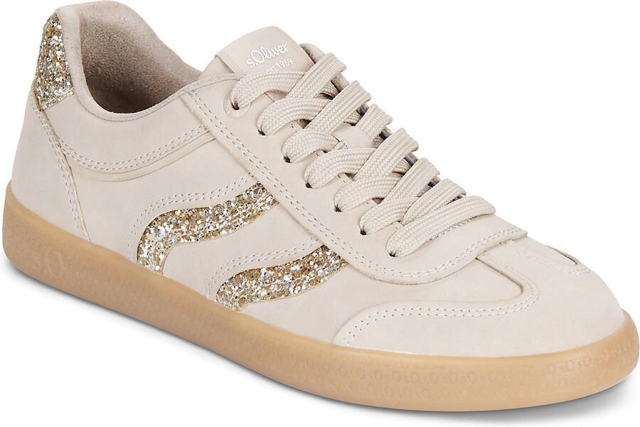 S.Oliver female Sneakers in leerlook met glitterdetails - Foto 2