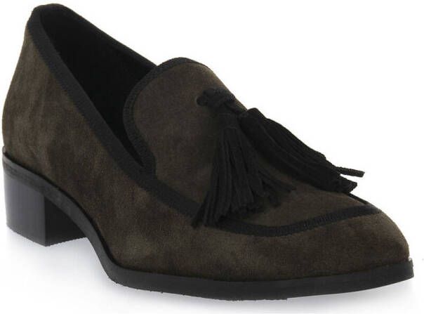 S.piero Mocassins OLIVE FLAT RUBBER