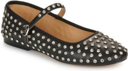 STEVE MADDEN Ballerina met riempjes 'Vinetta-R' zwart zilver transparant