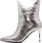 Steve Madden Metallic Zilveren Puntige Enkellaarzen Grijs Dames - Thumbnail 2