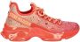 Steve Madden Glitter Perzik Koraal Sneakers Mistica Multicolor Dames - Thumbnail 3