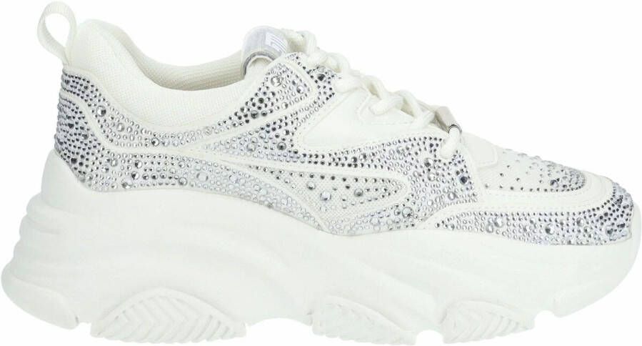 Steve Madden Dames Privy Sneakers White Dames - Foto 4
