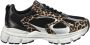 Steve Madden Playa chunky leren sneakers zwart beige - Thumbnail 2