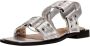 Steve Madden Saria-e Sandalen Dames Zilverkleurig - Thumbnail 3