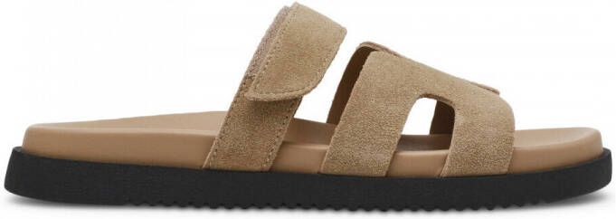 STEVE MADDEN Missile-E | sand suède Beige Suede Platte sandalen Dames