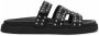 Steve Madden Missile-S leren slippers met studs zwart - Thumbnail 3