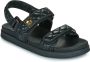 Steve Madden Mona-Q Quilted leren sandalen zwart - Thumbnail 2