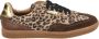Steve Madden Emporia suède sneakers met panterprint beige bruin - Thumbnail 2