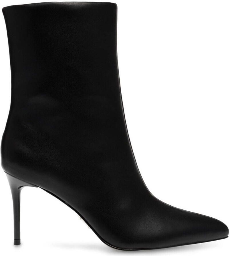 Steve Madden Leren Enkellaarzen met Hak Black Dames