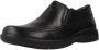 Stonefly Zwarte leren loafers met BLUSOFT-systeem - Thumbnail 1