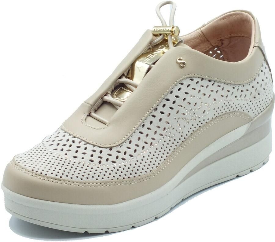 Stonefly Lage Sneakers 223606 Cream 38 Nap