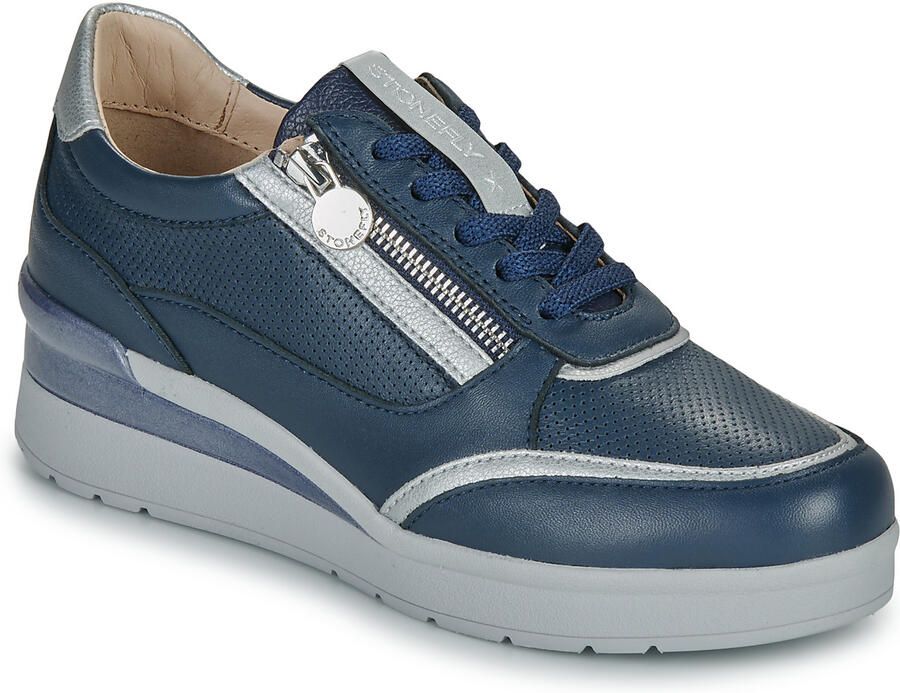 Stonefly Lage Sneakers CREAM 52 ZIP NAP LASER