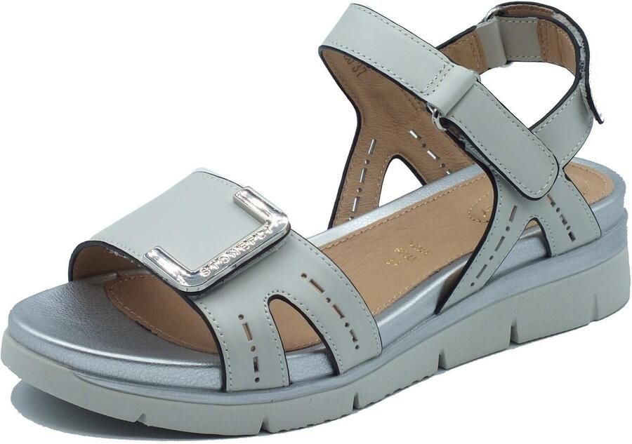 Stonefly Platte sandalen 223657 Elody 24 Birch