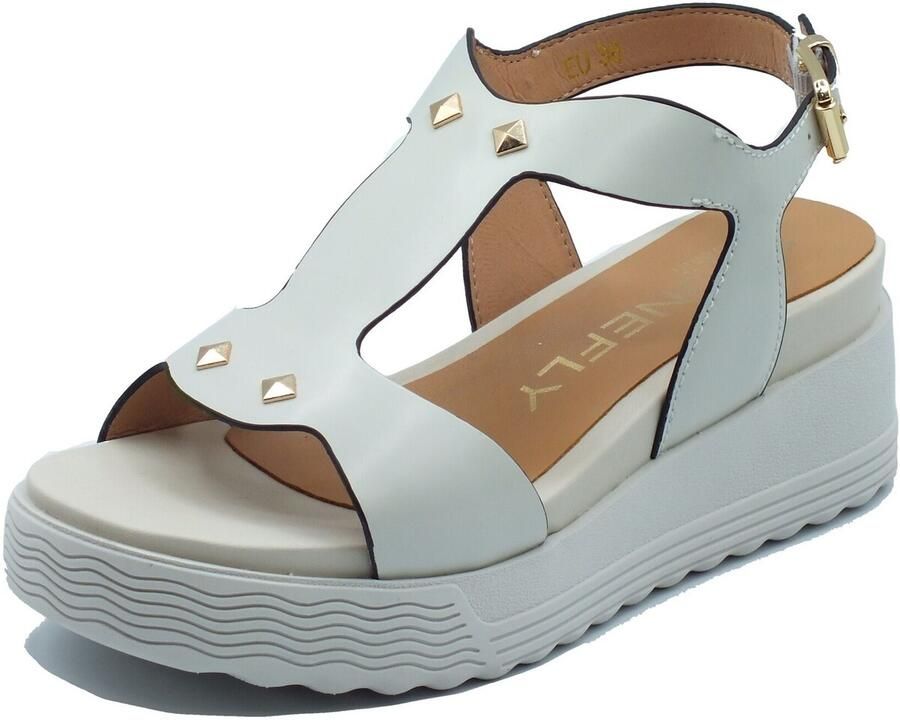 Stonefly Sandalen met sleehak 223717 Parky 36 Birch