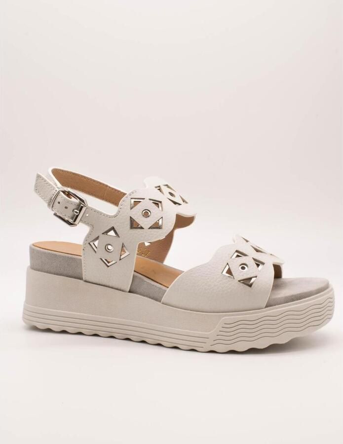 Stonefly Sandalen met sleehak 223718-010