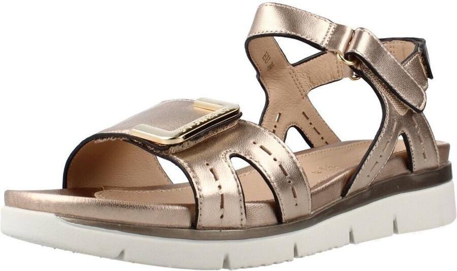 Stonefly Sandalen met sleehak Elody 24 Laminated Laser