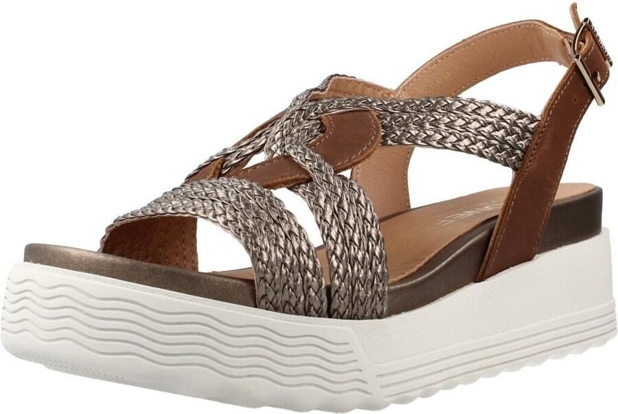 Stonefly Sandalen met sleehak 220895 Parky 24 Embossed Bron - Foto 2