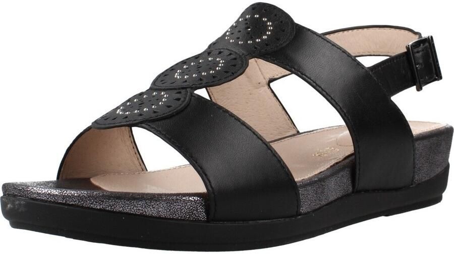 Stonefly Sandalen met sleehak Eve 30 Nappa Lth