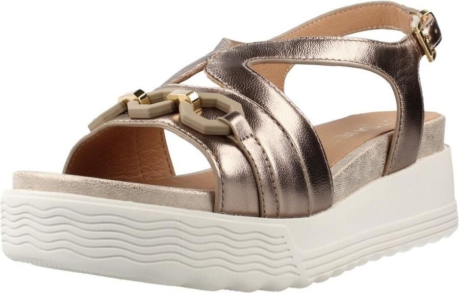 Stonefly Sandalen met sleehak Parky 31 Laminated Lth