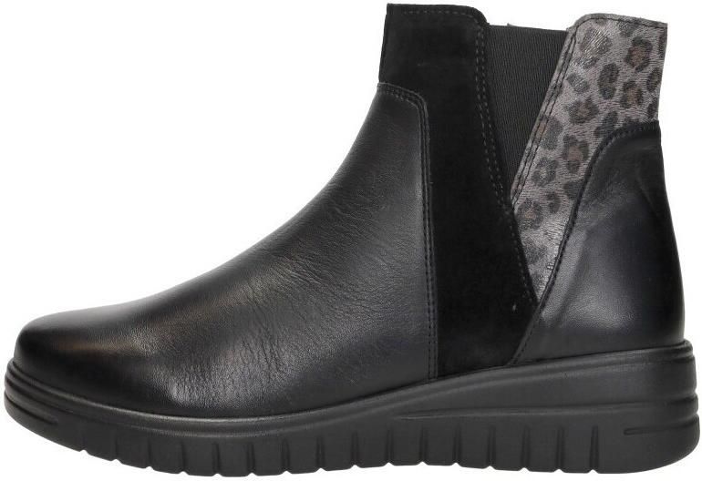 Sub55 Comfort Collection Isla 05 Enkellaarsjes Plat Zwart - Foto 2