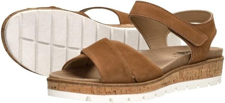 Sub55 Comfort Collection Mia 01 Sandalen Plat Cognac - Foto 3