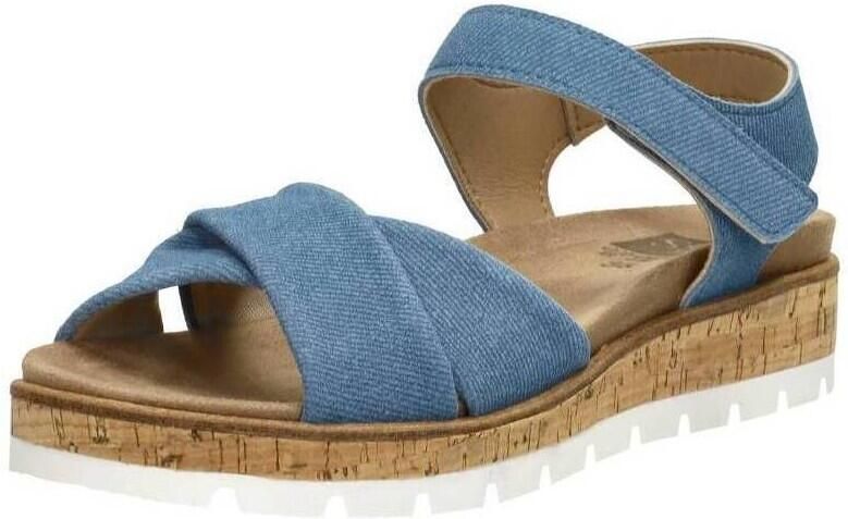 Sub55 Comfort Collection Mia 01 Sandalen Plat Licht blauw - Foto 3