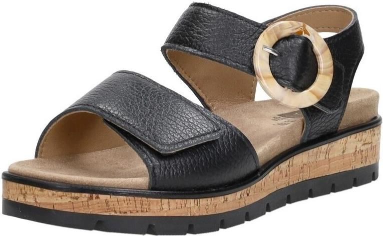 Sub55 Comfort Collection Mia 96 Sandalen Plat Zwart - Foto 3