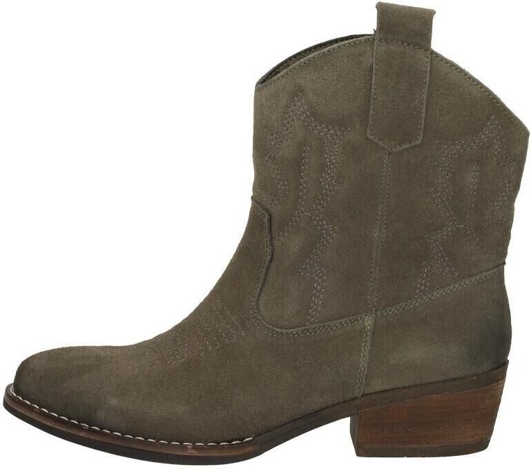 Sub55 Western boots Enkellaarsjes Hak Groen - Foto 4