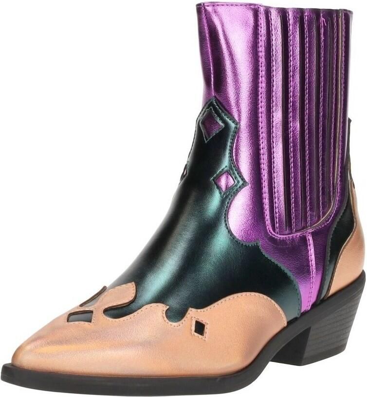 Sub55 Western boots Enkellaarsjes Hak Rosé-goud - Foto 3